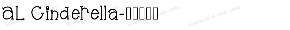 AL Cinderella字体转换